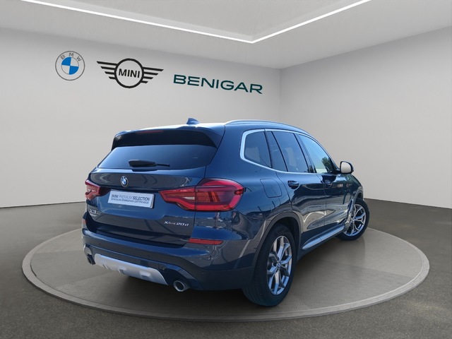 BMW X3 xDrive20d color Azul. Año 2019. 140KW(190CV). Diésel. En concesionario GANDIA Automoviles Fersan, S.A. de Valencia