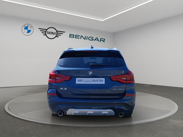 BMW X3 xDrive20d color Azul. Año 2019. 140KW(190CV). Diésel. En concesionario GANDIA Automoviles Fersan, S.A. de Valencia