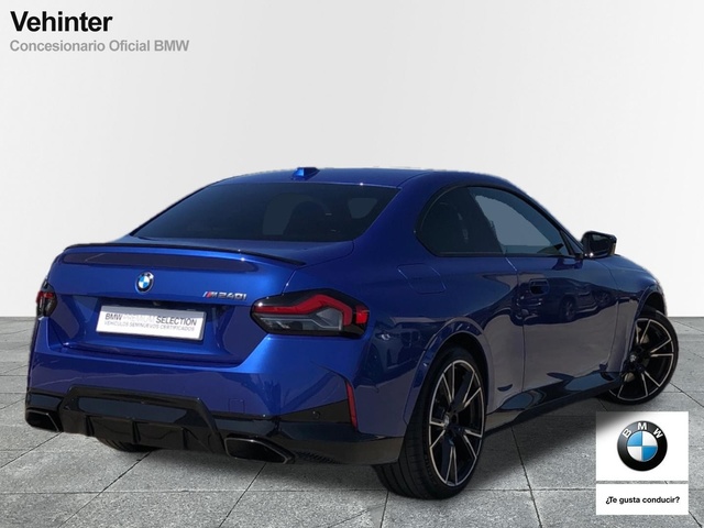 BMW Serie 2 M240i Coupe color Azul. Año 2023. 275KW(374CV). Gasolina. En concesionario Vehinter Alcorcón de Madrid