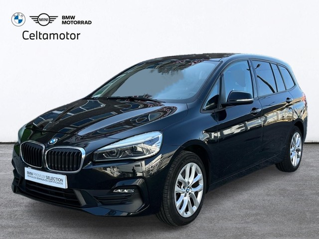BMW Serie 2 218d Gran Tourer color Negro. Año 2020. 110KW(150CV). Diésel. En concesionario Celtamotor Vigo de Pontevedra