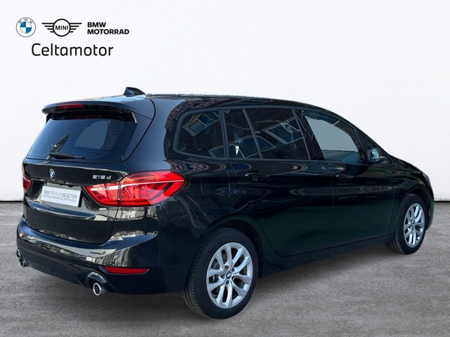 BMW Serie 2 218d Gran Tourer color Negro. Año 2020. 110KW(150CV). Diésel. En concesionario Celtamotor Vigo de Pontevedra