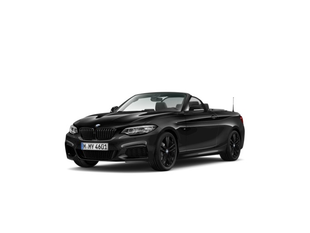 BMW Serie 2 218i Cabrio color Negro. Año 2020. 100KW(136CV). Gasolina. En concesionario Proa Premium Palma de Baleares
