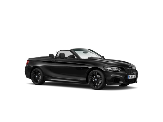 BMW Serie 2 218i Cabrio color Negro. Año 2020. 100KW(136CV). Gasolina. En concesionario Proa Premium Palma de Baleares