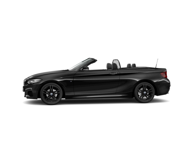 BMW Serie 2 218i Cabrio color Negro. Año 2020. 100KW(136CV). Gasolina. En concesionario Proa Premium Palma de Baleares