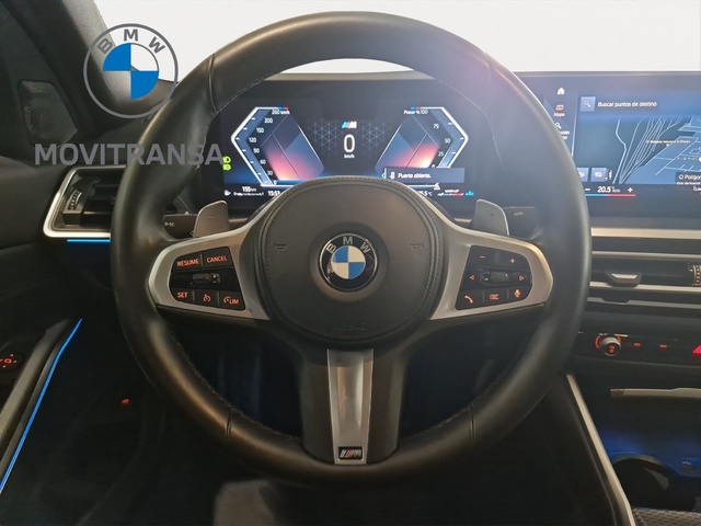 BMW Serie 3 318d color Gris. Año 2023. 110KW(150CV). Híbrido Electro/Diesel. En concesionario Movitransa Cars Huelva de Huelva