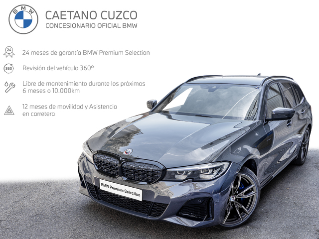 BMW Serie 3 M340i Touring color Gris. Año 2022. 275KW(374CV). Gasolina. En concesionario Caetano Cuzco Raimundo Fernandez Villaverde, 45 de Madrid