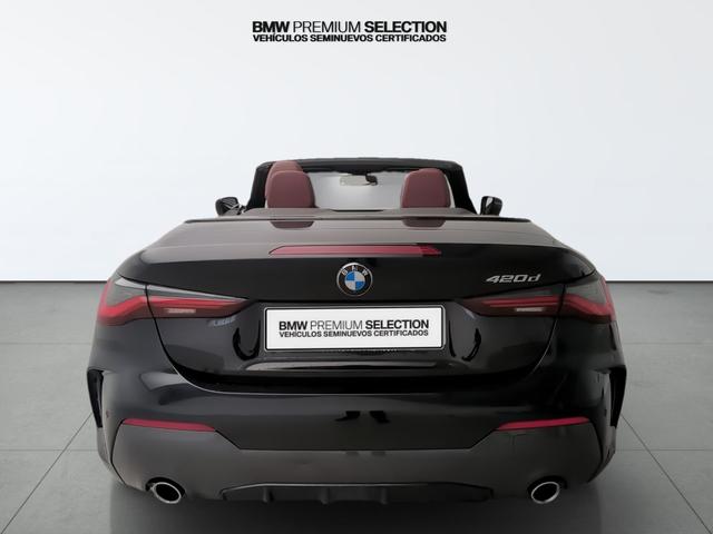 BMW Serie 4 420d Cabrio color Negro. Año 2024. 140KW(190CV). Diésel. En concesionario Automotor Premium Viso - Málaga de Málaga
