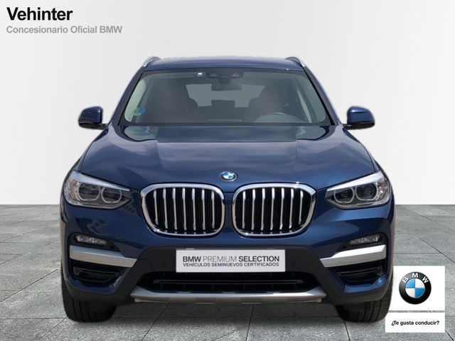 BMW X3 xDrive20d color Azul. Año 2021. 140KW(190CV). Diésel. En concesionario Vehinter Getafe de Madrid