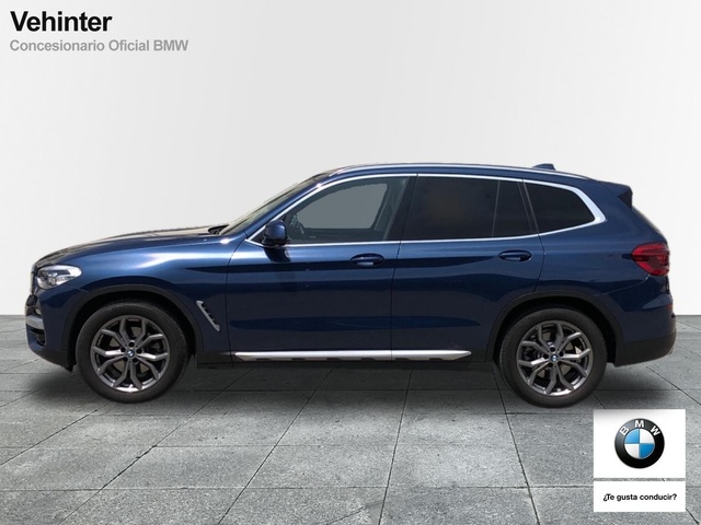 BMW X3 xDrive20d color Azul. Año 2021. 140KW(190CV). Diésel. En concesionario Vehinter Getafe de Madrid