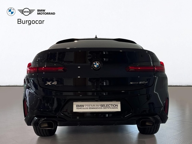 BMW X4 xDrive20d color Negro. Año 2025. 140KW(190CV). Diésel. En concesionario Burgocar (Bmw y Mini) de Burgos