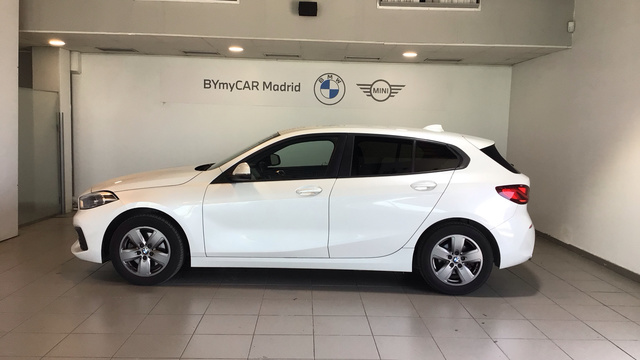 BMW Serie 1 118i color Blanco. Año 2020. 103KW(140CV). Gasolina. En concesionario BYmyCAR Madrid - Alcalá de Madrid