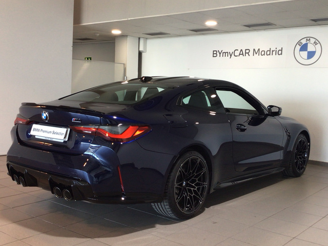 BMW M M4 Coupe Competition color Azul. Año 2025. 375KW(510CV). Gasolina. En concesionario BYmyCAR Madrid - Alcalá de Madrid