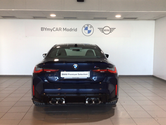 BMW M M4 Coupe Competition color Azul. Año 2025. 375KW(510CV). Gasolina. En concesionario BYmyCAR Madrid - Alcalá de Madrid