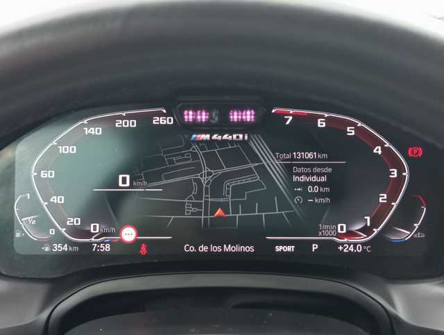 BMW Serie 4 M440i Coupé color Azul. Año 2022. 275KW(374CV). Gasolina. En concesionario Augusta Aragon S.A. de Zaragoza