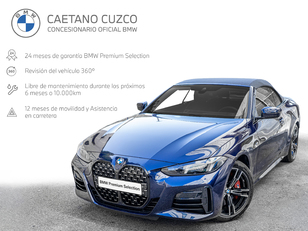 Fotos de BMW Serie 4 420i Cabrio color Azul. Año 2025. 135KW(184CV). Gasolina. En concesionario Caetano Cuzco Raimundo Fernandez Villaverde, 45 de Madrid
