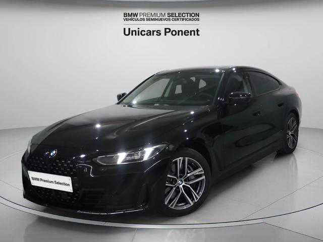 BMW Serie 4 430d Gran Coupe color Negro. Año 2025. 210KW(286CV). Diésel. En concesionario Unicars de Lleida