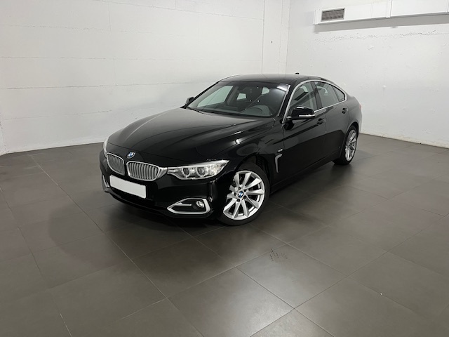 BMW Serie 4 420d Gran Coupe color Negro. Año 2015. 135KW(184CV). Diésel. En concesionario Amiocar S.A. de Coruña
