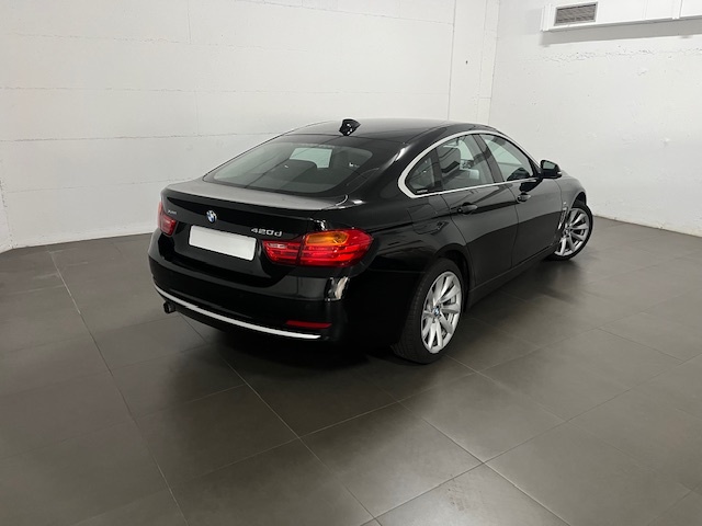 BMW Serie 4 420d Gran Coupe color Negro. Año 2015. 135KW(184CV). Diésel. En concesionario Amiocar S.A. de Coruña