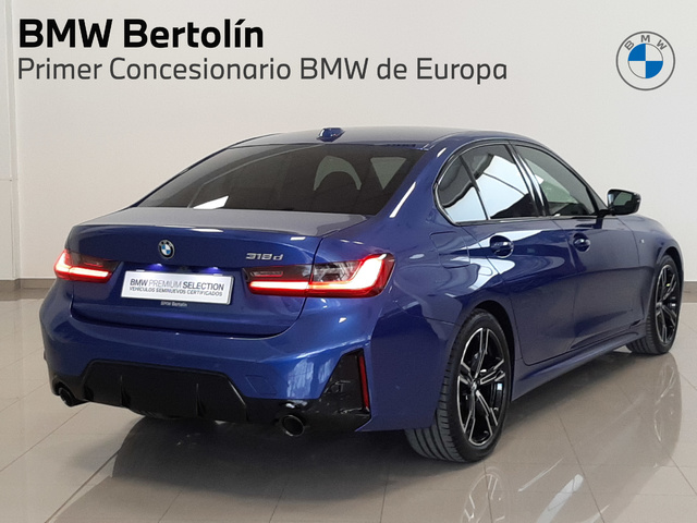 BMW Serie 3 318d color Azul. Año 2024. 110KW(150CV). Diésel. En concesionario Automoviles Bertolin, S.L. de Valencia
