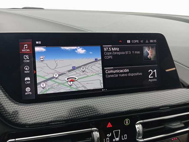 BMW Serie 1 118i color Blanco. Año 2024. 103KW(140CV). Gasolina. En concesionario Augusta Aragon S.A. de Zaragoza