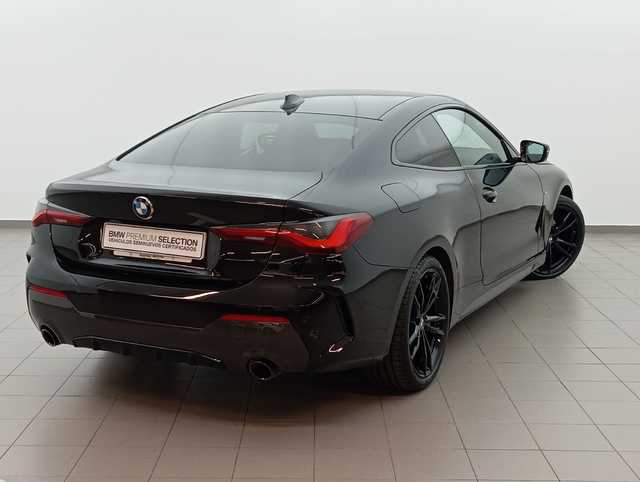 BMW Serie 4 420d Coupe color Negro. Año 2021. 140KW(190CV). Diésel. En concesionario Augusta Aragon S.A. de Zaragoza