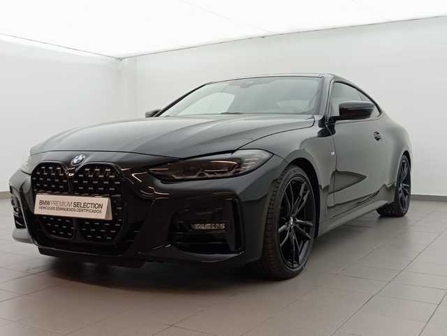 BMW Serie 4 420d Coupe color Negro. Año 2021. 140KW(190CV). Diésel. En concesionario Augusta Aragon S.A. de Zaragoza