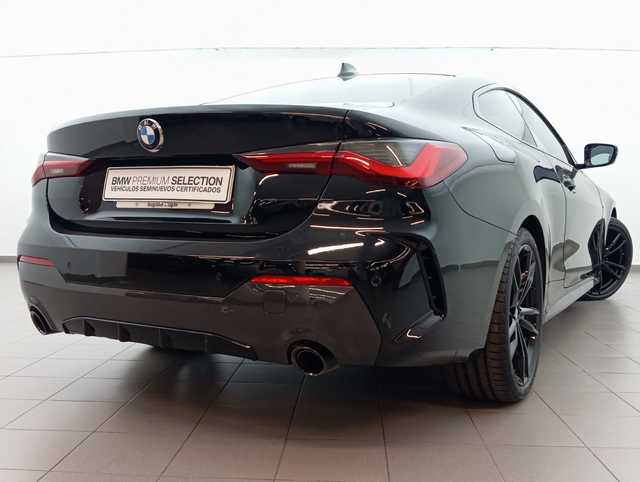 BMW Serie 4 420d Coupe color Negro. Año 2021. 140KW(190CV). Diésel. En concesionario Augusta Aragon S.A. de Zaragoza