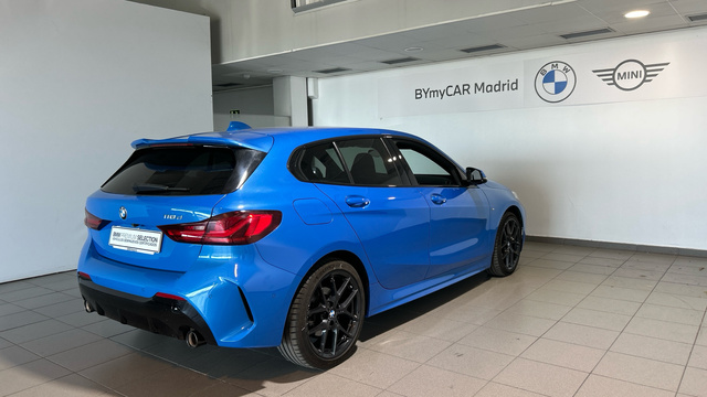 BMW Serie 1 118d color Azul. Año 2021. 110KW(150CV). Diésel. En concesionario BYmyCAR Madrid - Alcalá de Madrid