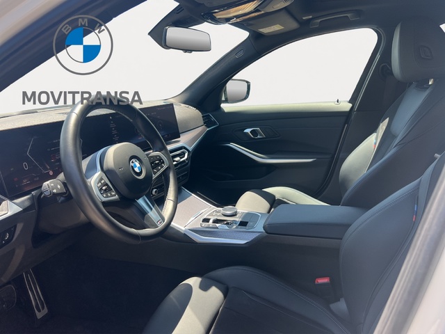 BMW Serie 3 318d color Blanco. Año 2024. 110KW(150CV). Híbrido Electro/Gasolina. En concesionario Movitransa Cars Jerez de Cádiz