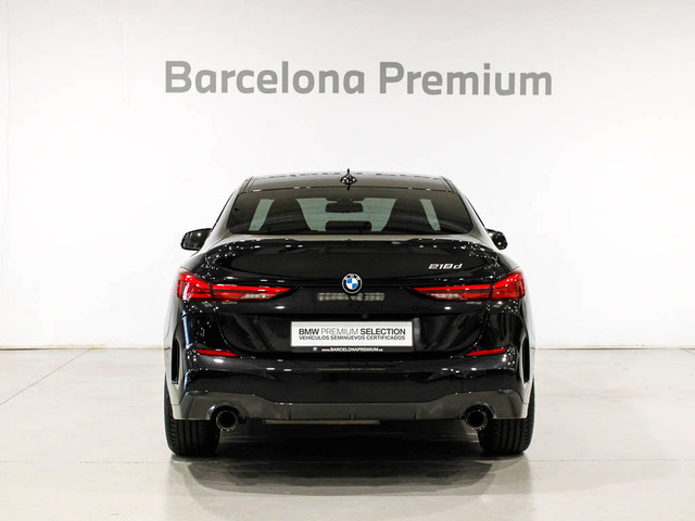 BMW Serie 2 218d Gran Coupe color Negro. Año 2021. 110KW(150CV). Diésel. En concesionario Barcelona Premium -- GRAN VIA de Barcelona