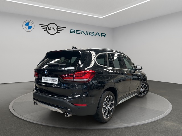 BMW X1 sDrive18d color Negro. Año 2021. 110KW(150CV). Diésel. En concesionario GANDIA Automoviles Fersan, S.A. de Valencia