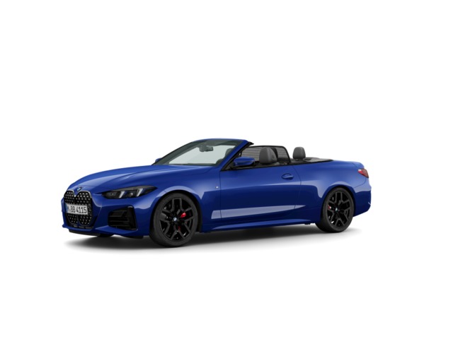 BMW Serie 4 420d Cabrio color Azul. Año 2025. 140KW(190CV). Diésel. En concesionario BYmyCAR Madrid - Alcalá de Madrid