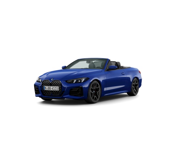 BMW Serie 4 420d Cabrio color Azul. Año 2025. 140KW(190CV). Diésel. En concesionario BYmyCAR Madrid - Alcalá de Madrid