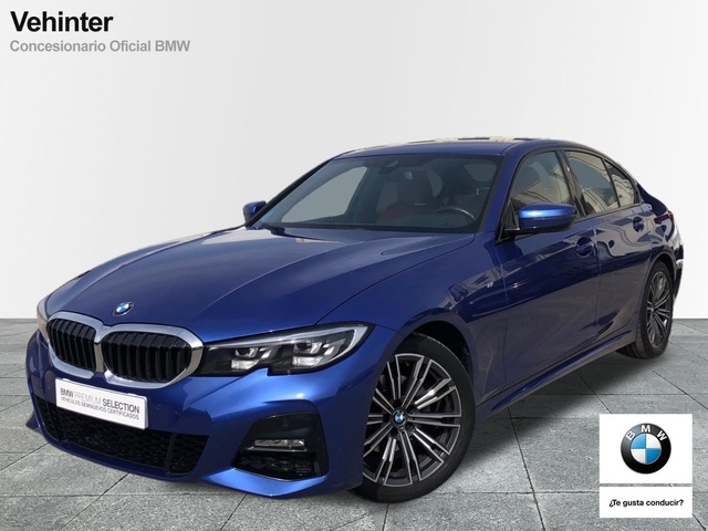 BMW Serie 3 320d color Azul. Año 2021. 140KW(190CV). Diésel. En concesionario Vehinter Getafe de Madrid