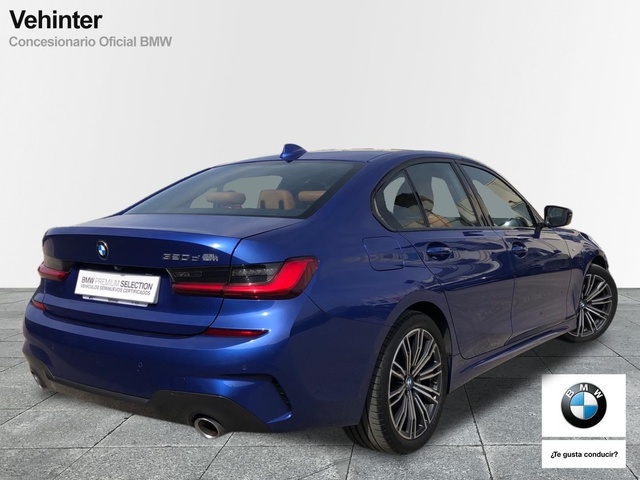 BMW Serie 3 320d color Azul. Año 2021. 140KW(190CV). Diésel. En concesionario Vehinter Getafe de Madrid