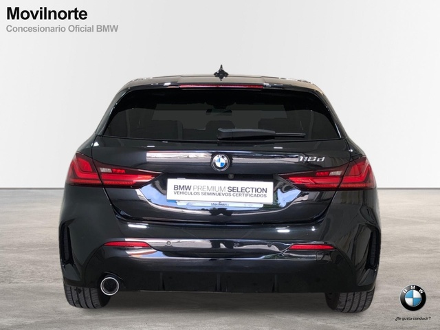 BMW Serie 1 116d color Negro. Año 2021. 85KW(116CV). Diésel. En concesionario Movilnorte Las Rozas de Madrid