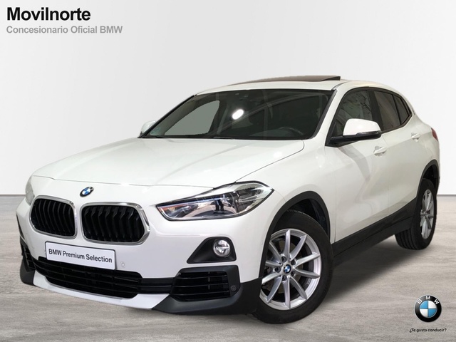 BMW X2 sDrive18i color Blanco. Año 2019. 103KW(140CV). Gasolina. En concesionario Movilnorte El Carralero de Madrid
