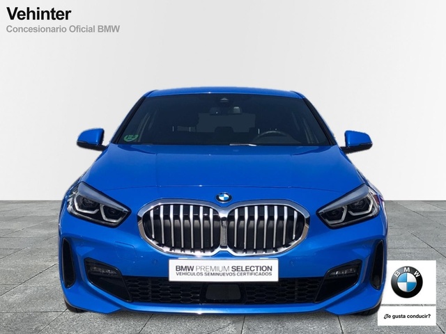 BMW Serie 1 118d color Azul. Año 2021. 110KW(150CV). Diésel. En concesionario Vehinter Alcorcón de Madrid