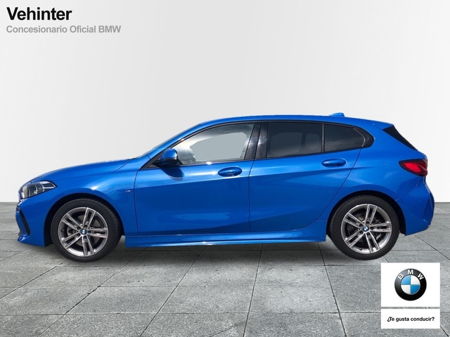 BMW Serie 1 118d color Azul. Año 2021. 110KW(150CV). Diésel. En concesionario Vehinter Alcorcón de Madrid