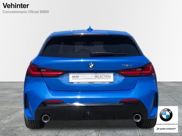 BMW Serie 1 118d color Azul. Año 2021. 110KW(150CV). Diésel. En concesionario Vehinter Alcorcón de Madrid