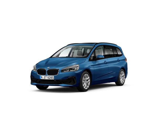 BMW Serie 2 218d Gran Tourer color Azul. Año 2020. 110KW(150CV). Diésel. En concesionario Augusta Aragon S.A. de Zaragoza