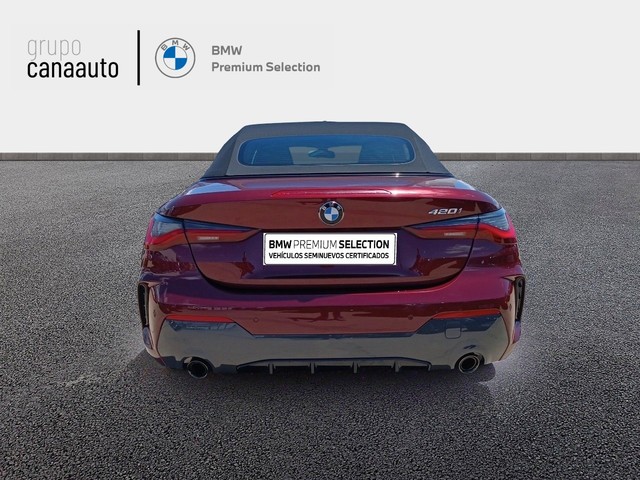 BMW Serie 4 420i Cabrio color Rojo. Año 2024. 135KW(184CV). Gasolina. En concesionario TACO de Sta. C. Tenerife