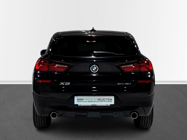 BMW X2 xDrive18d color Negro. Año 2021. 110KW(150CV). Diésel. En concesionario BMW Marcos Automoción de Valencia