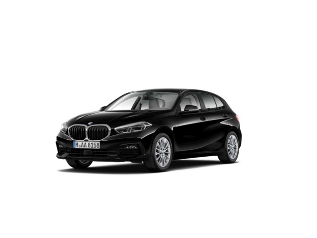 BMW Serie 1 118i color Negro. Año 2021. 103KW(140CV). Gasolina. En concesionario Hispamovil Elche de Alicante