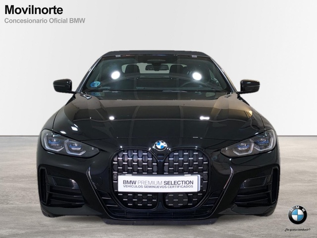 BMW Serie 4 M440d Cabrio color Negro. Año 2024. 250KW(340CV). Diésel. En concesionario Movilnorte El Plantio de Madrid