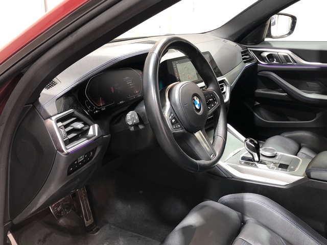 BMW Serie 4 420i Gran Coupe color Rojo. Año 2022. 135KW(184CV). Gasolina. En concesionario Movilnorte El Carralero de Madrid