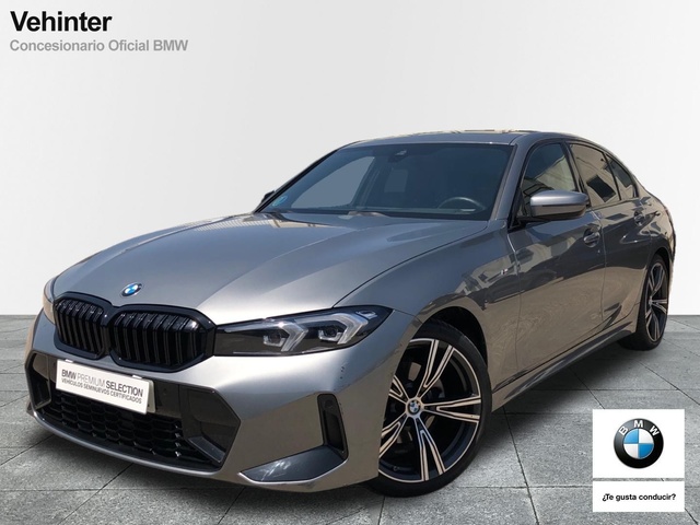 BMW Serie 3 320d color Gris. Año 2024. 140KW(190CV). Híbrido Electro/Diesel. En concesionario Vehinter Getafe de Madrid