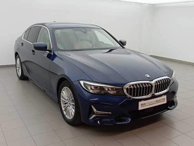 BMW Serie 3 320d color Azul. Año 2021. 140KW(190CV). Diésel. En concesionario Augusta Aragon S.A. de Zaragoza