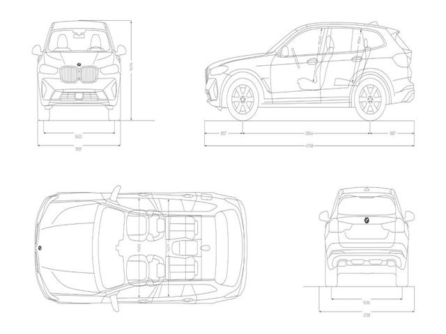 BMW X3 xDrive20d color Azul. Año 2022. 140KW(190CV). Diésel. En concesionario Automotor Premium Marbella - Málaga de Málaga