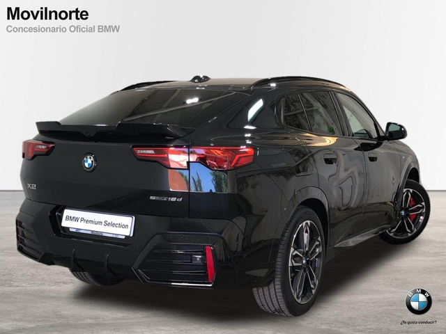BMW X2 sDrive18d color Negro. Año 2024. 110KW(150CV). Diésel. En concesionario Movilnorte El Plantio de Madrid